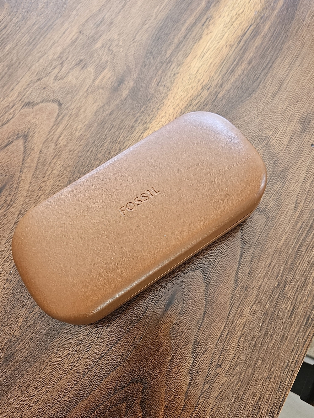 Fossil Brown Leather Sunglass Case